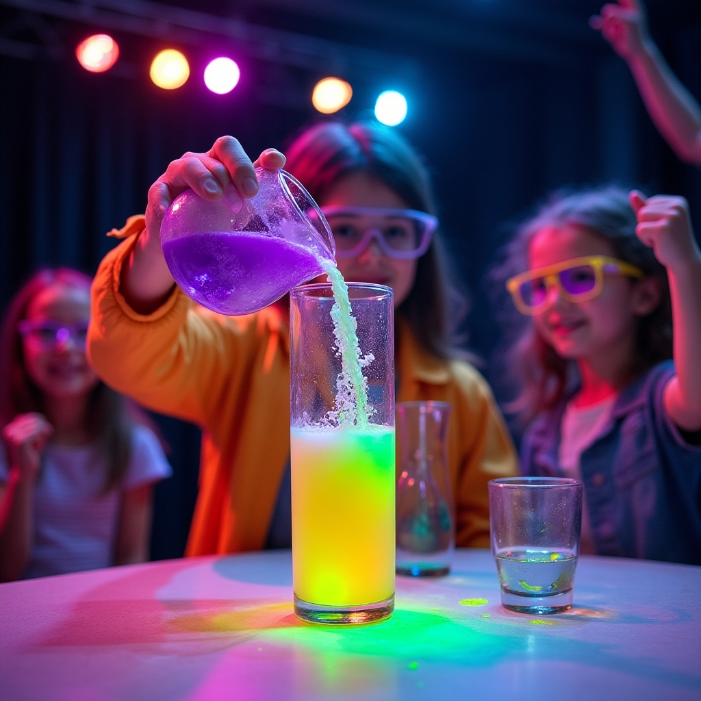 Хімічне шоу з кольоровими реакціями