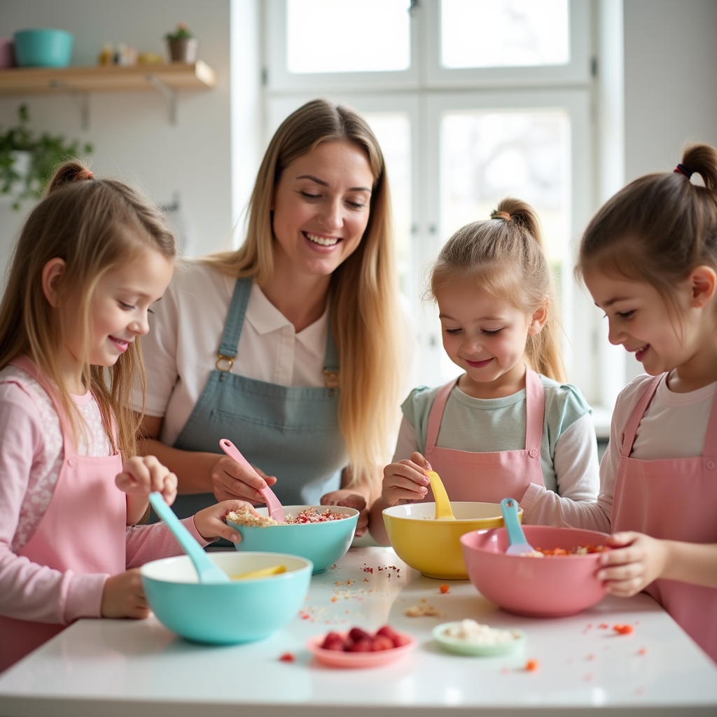 Діти самостійно готують морозиво