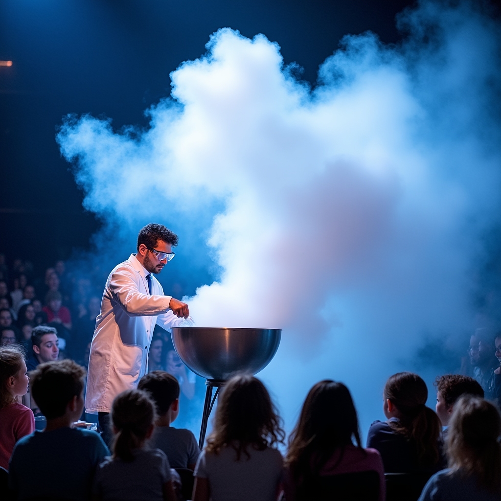 Шоу рідкого азоту з димом та ефектами