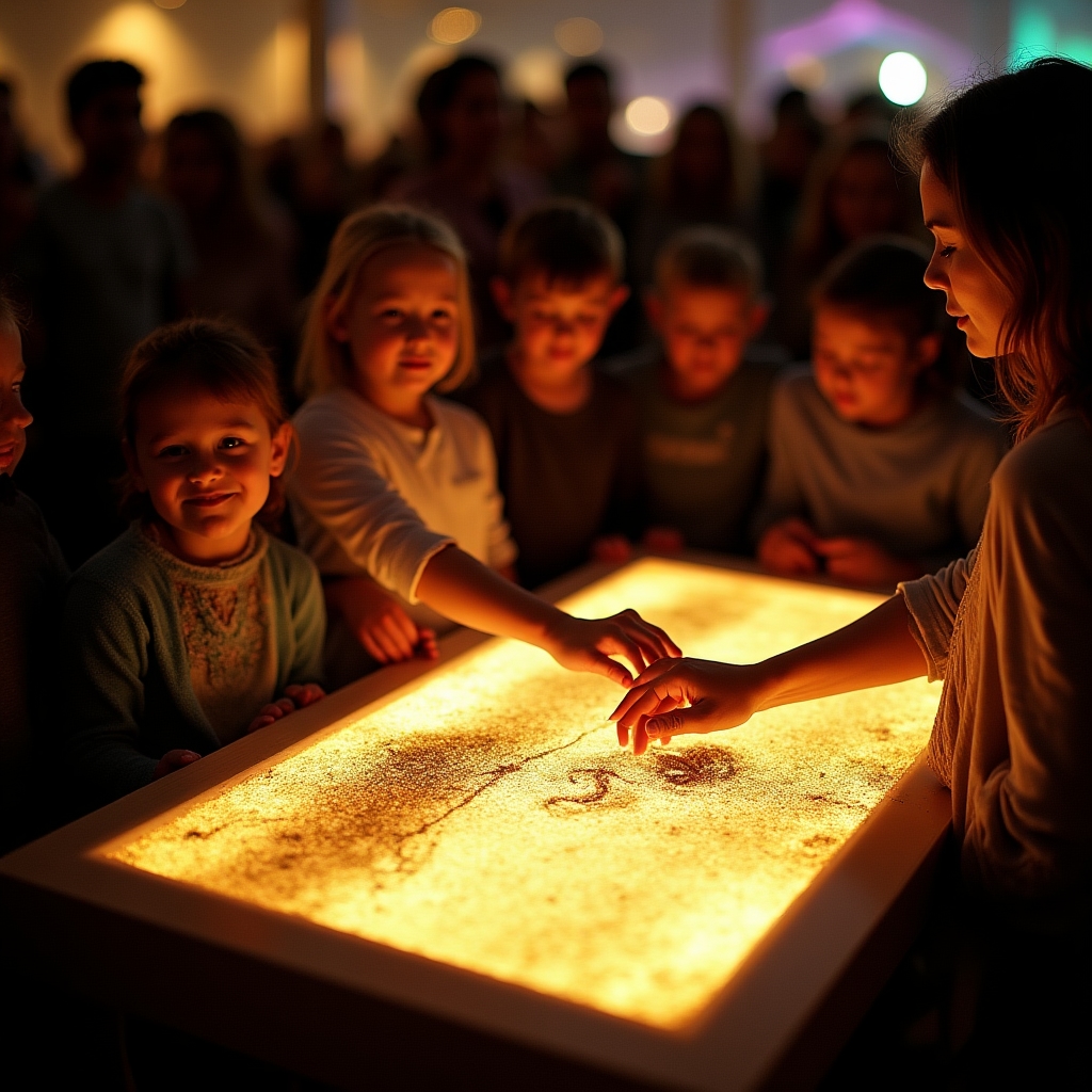 Пісочне шоу з чарівними картинами